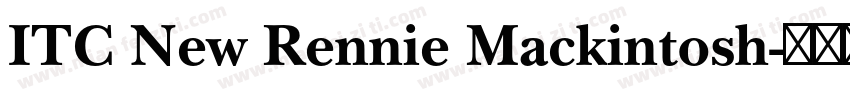ITC New Rennie Mackintosh字体转换